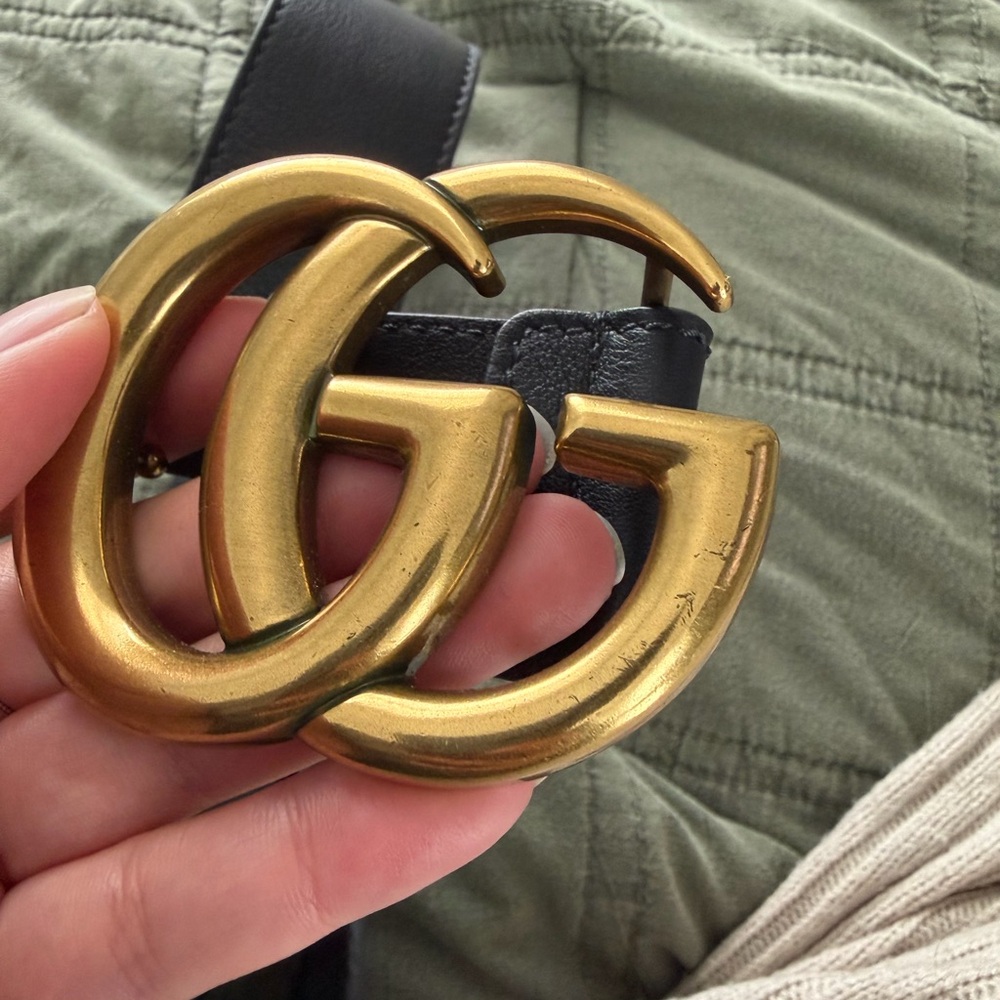 GUCCI GG Marmont Black Leather
Belt - Made in Italy - Womens - Picture 4 of 7